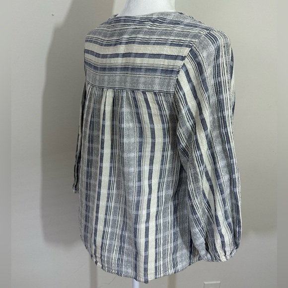 Knox Rose sz sm a textured smock style shirt Boho look - Picture 9 of 15